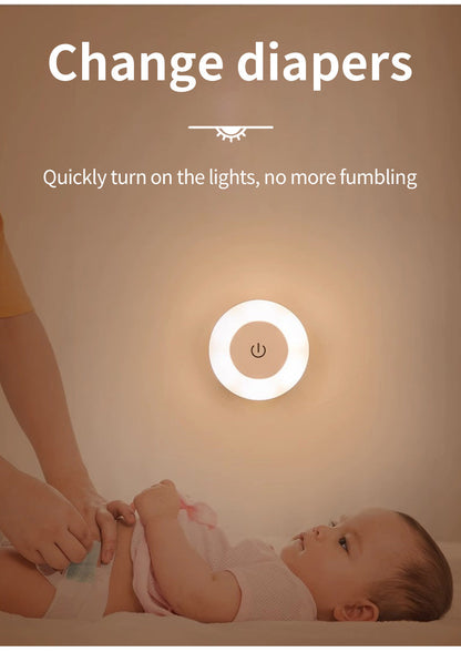 Automatic Plug-in LED Bedside Lamp