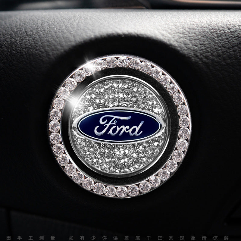 Sparkly Car Key Start Button Cover Ring