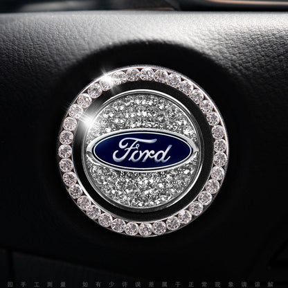 Sparkly Car Key Start Button Cover Ring