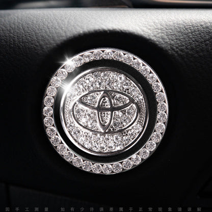 Sparkly Car Key Start Button Cover Ring