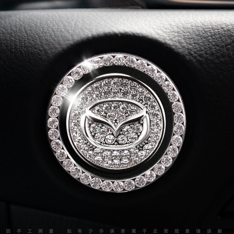 Sparkly Car Key Start Button Cover Ring