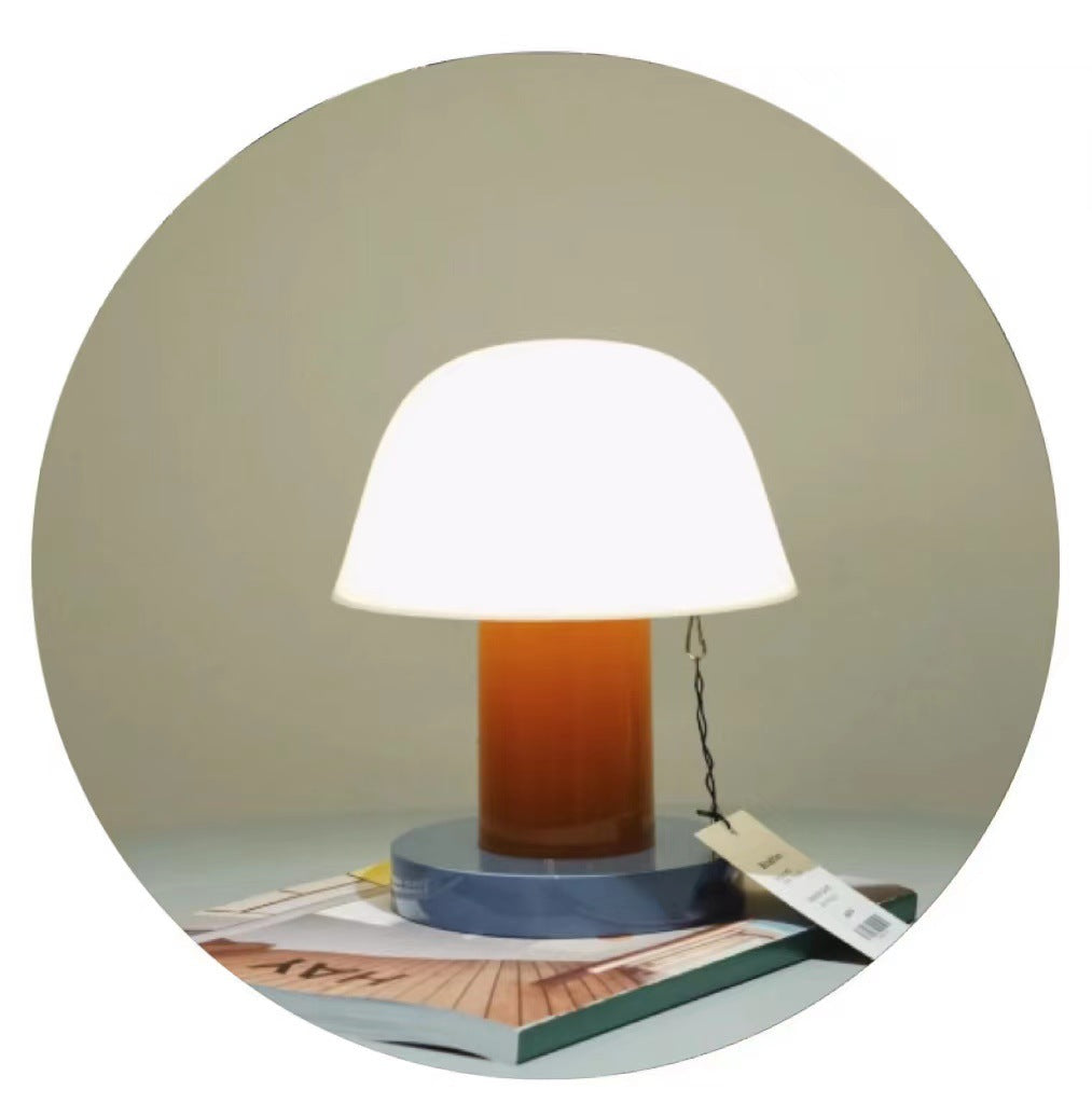 Compact Wooden Rechargeable Desk Lamp