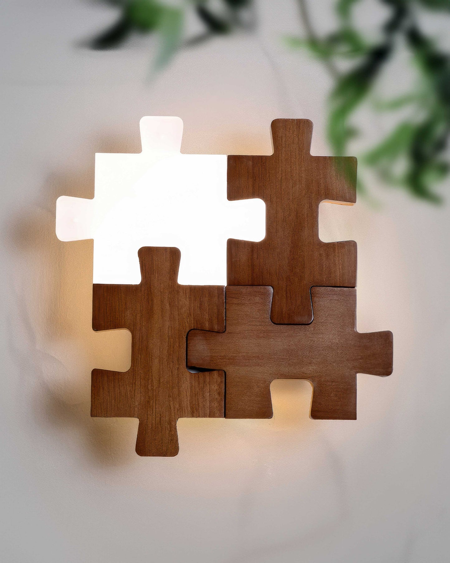 Rustic Wooden LED Wall Light Sconce Lamp