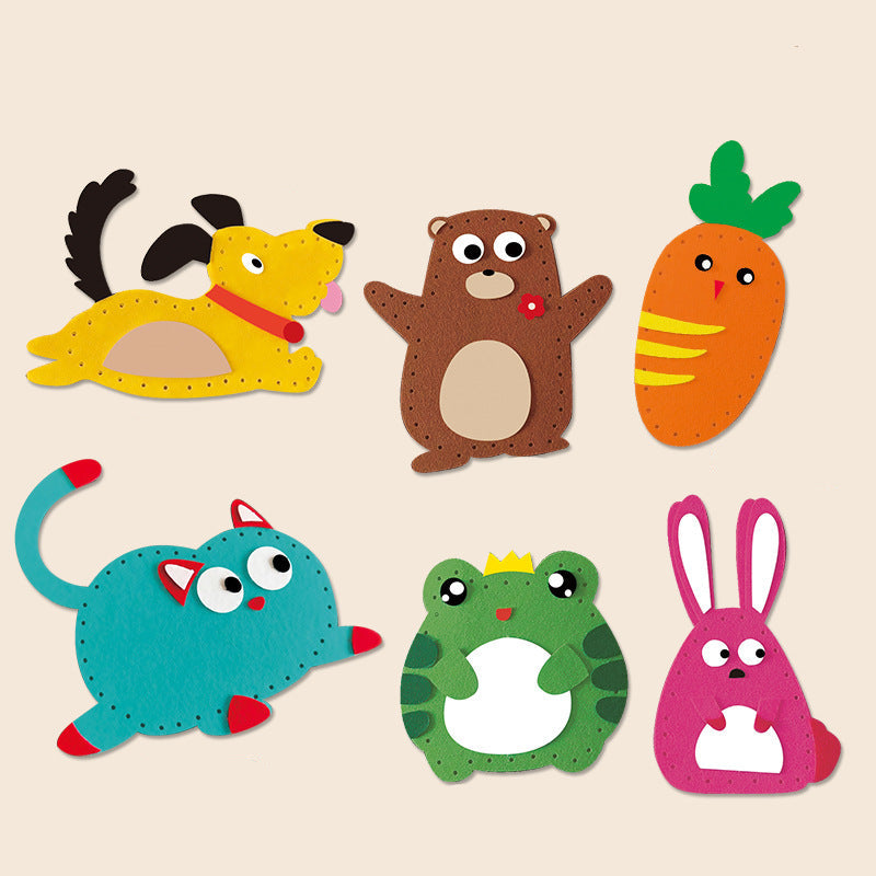 Soft Felt Animal Figures for Craft Sewing Kit