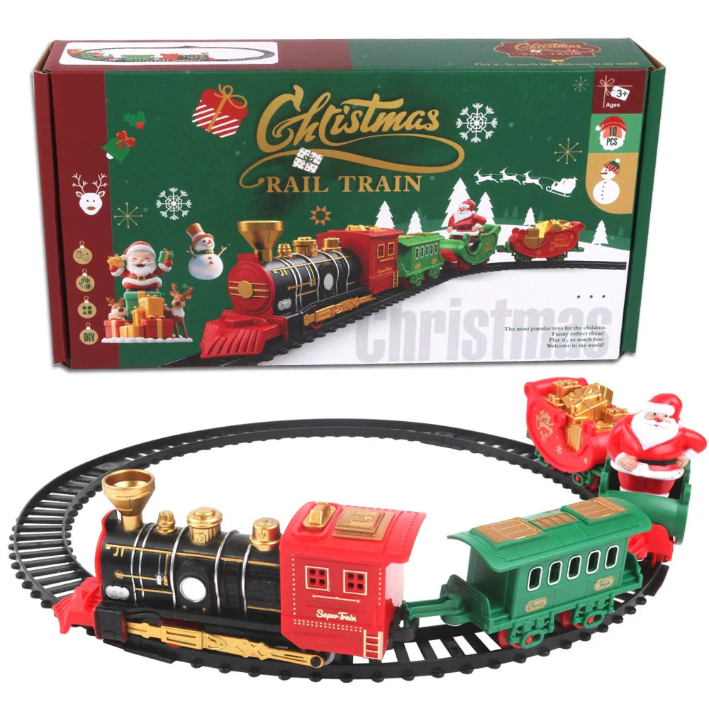 Small Battery Powered Holiday Train Set - Luxicro