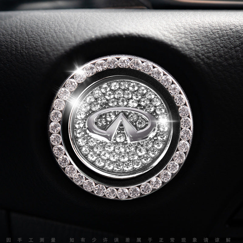 Sparkly Car Key Start Button Cover Ring