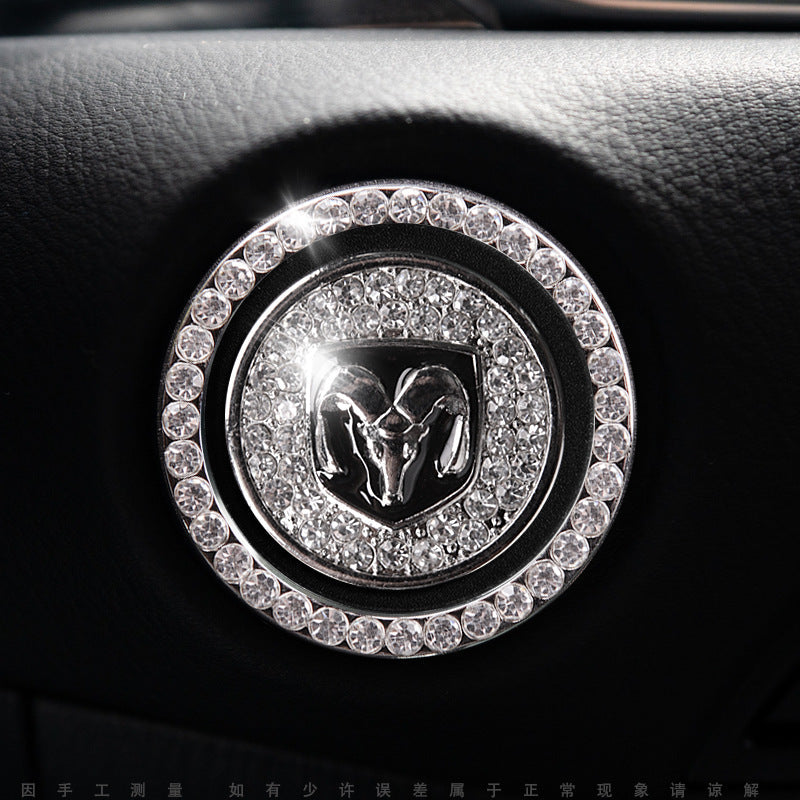 Sparkly Car Key Start Button Cover Ring