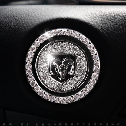 Sparkly Car Key Start Button Cover Ring