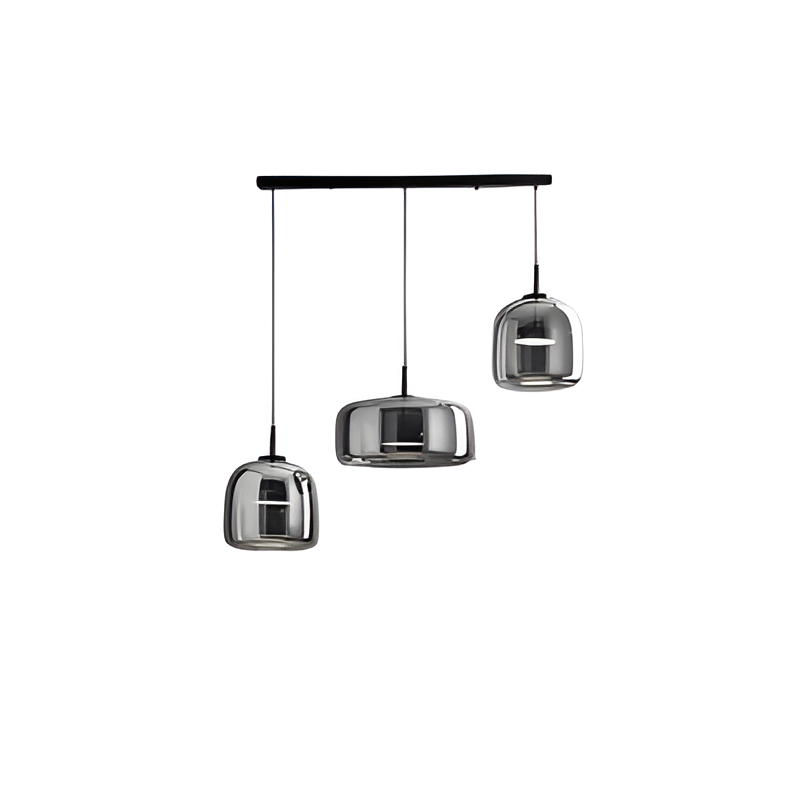 Vintage Style Glass Pendant Lighting Set of 3