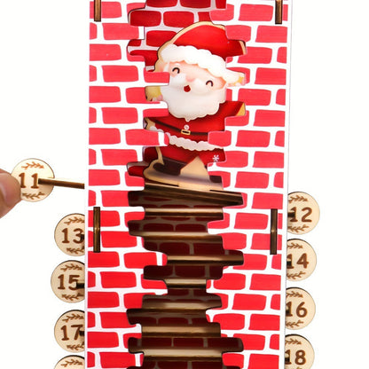 Classic Holiday Countdown Wooden Display Stand