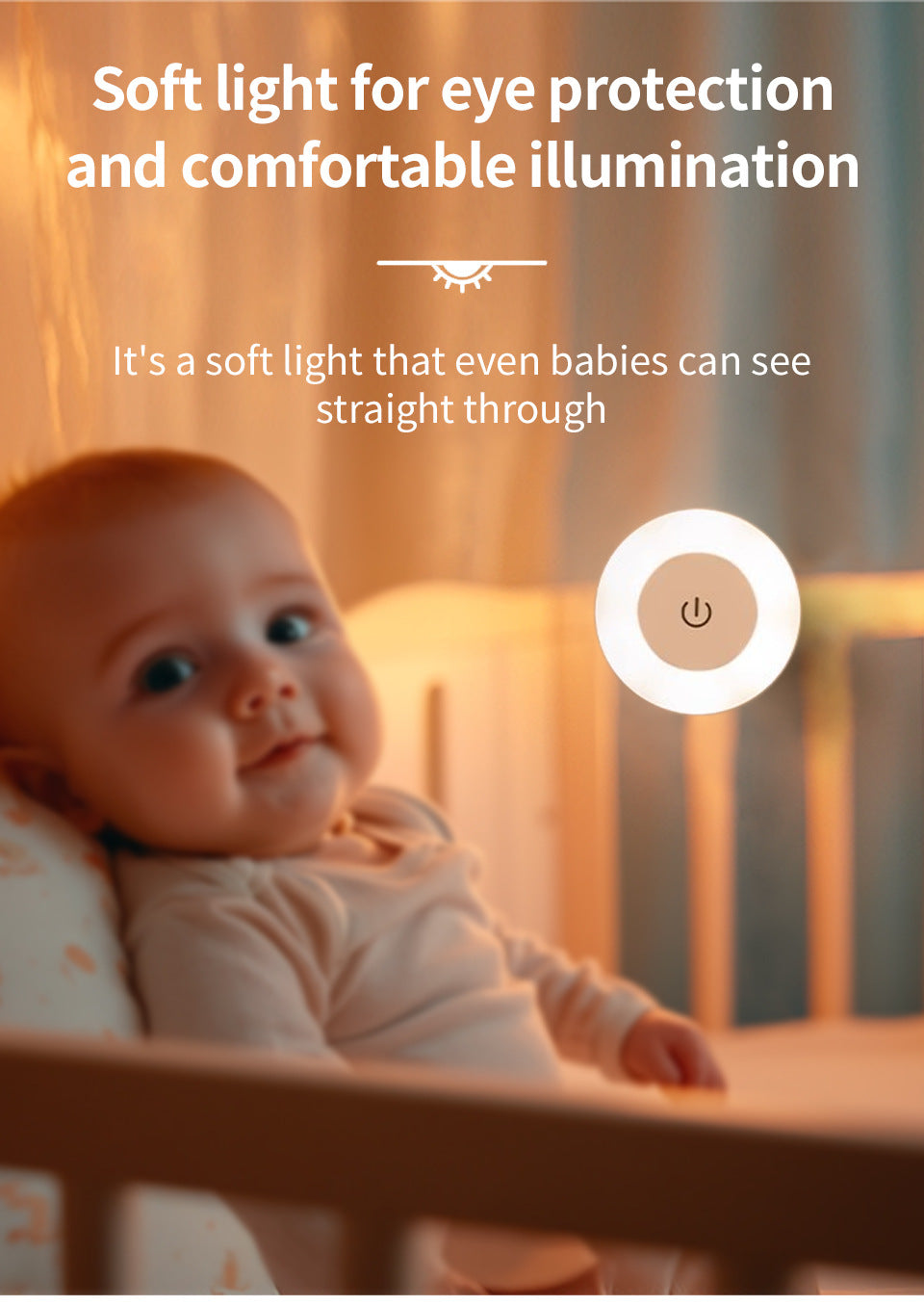 Automatic Plug-in LED Bedside Lamp