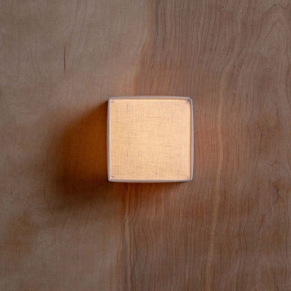 Simple Fabric Wall Lamp in Earthy Tone