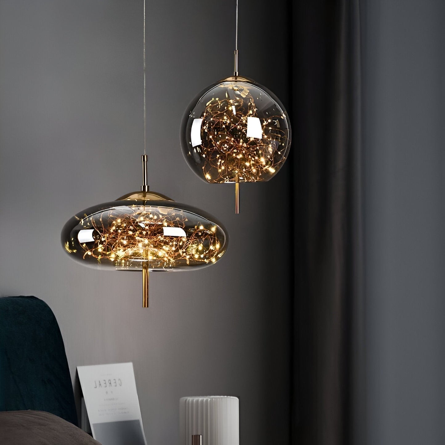 Beautiful Pendant Glass Lighting Fixture
