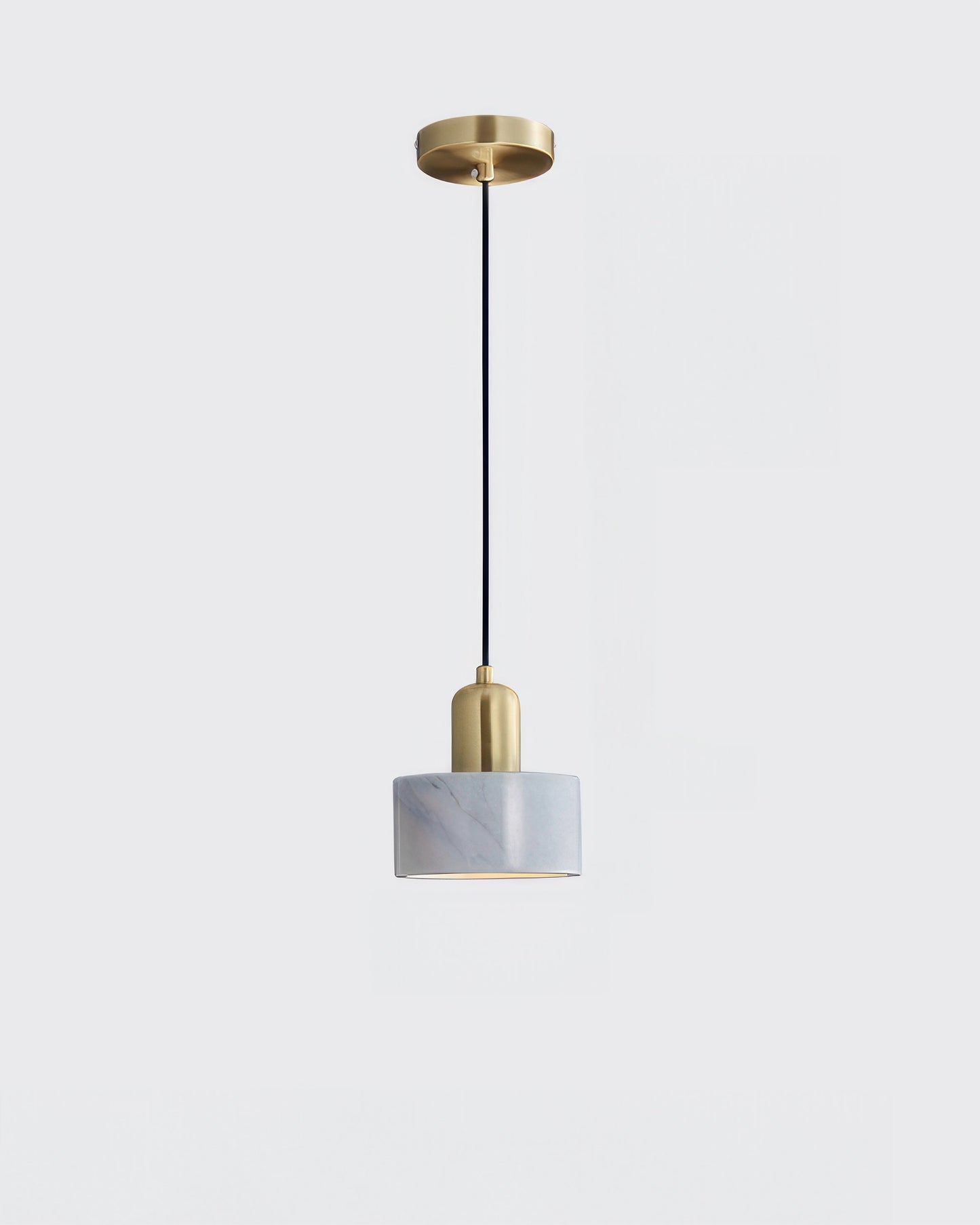Asian Inspired Hanging Cylinder Pendant Lamp