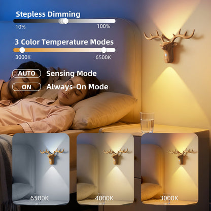 Bright Cordless Bedroom Table Lamp