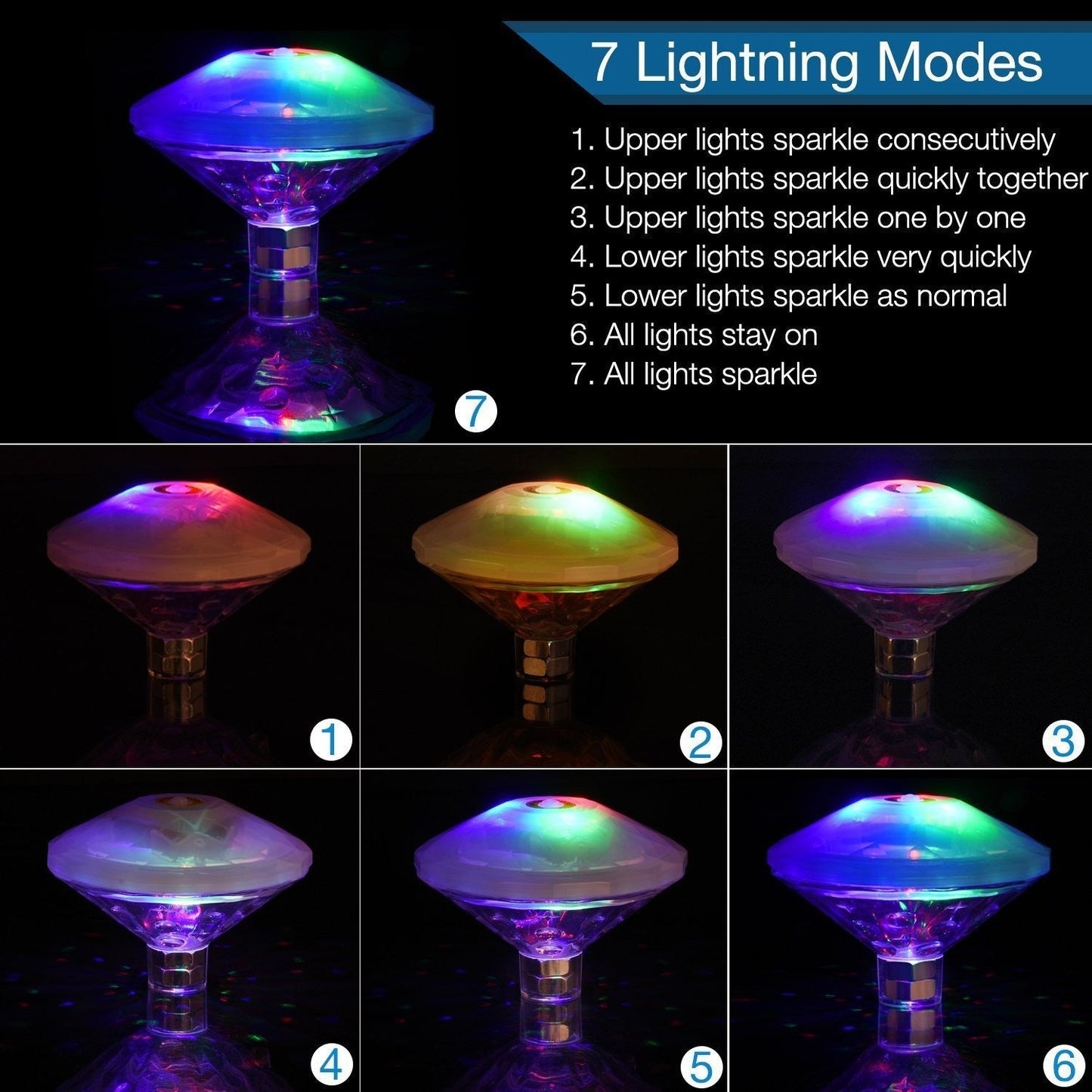 Vibrant Pool Float Lamp Waterproof LED Garden Light