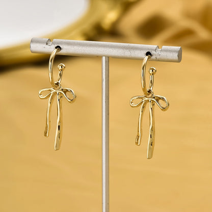 Small Dainty Bow Stud Earrings