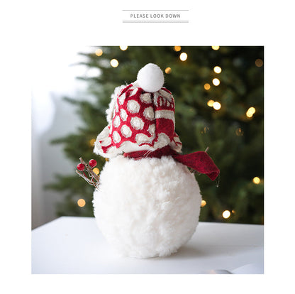 Cute Winter Snowman Ornament Decor