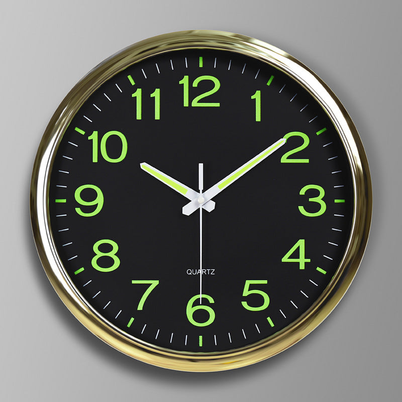 Contemporary Quiet LED Wall Clock With Warm Light