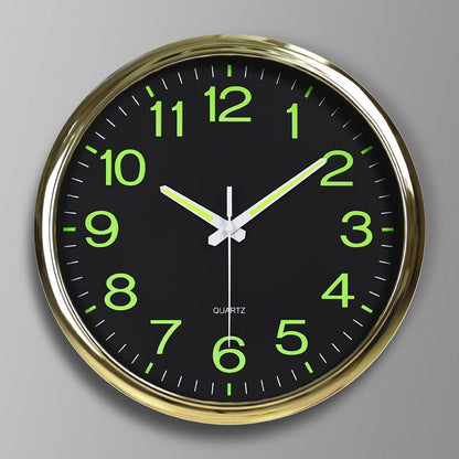 Contemporary Quiet LED Wall Clock With Warm Light
