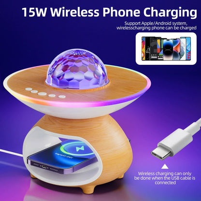 Bright Wireless Charging Desk Lamp with Night Light