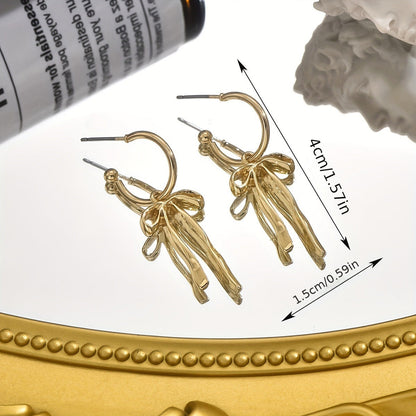 Small Dainty Bow Stud Earrings