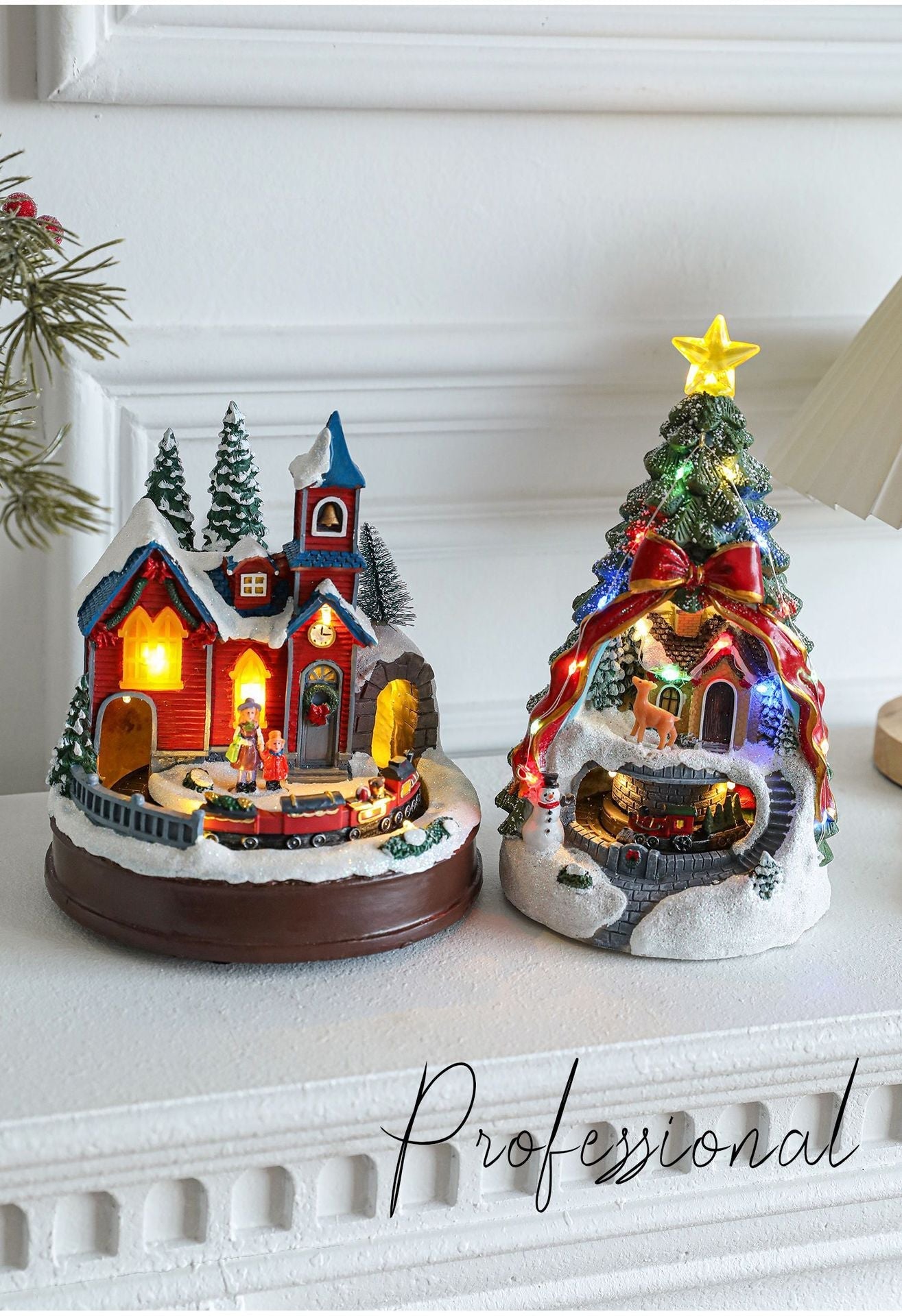 Colorful LED Music Christmas Ornament Box