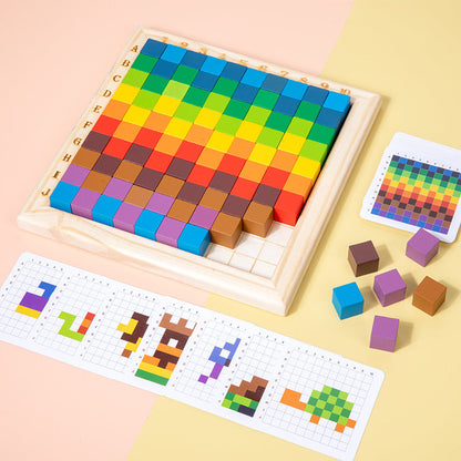 Educational Kids ABC and 123 Wood Blocks