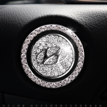 Sparkly Car Key Start Button Cover Ring