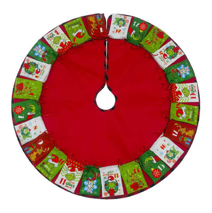 Fun Holiday Tree Skirt Gift Storage Bag