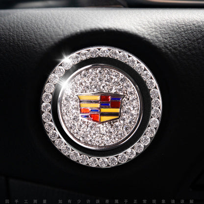 Sparkly Car Key Start Button Cover Ring