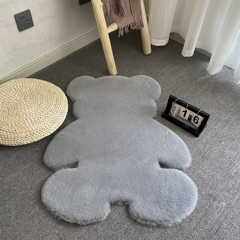 Cozy Teddy Bear Area Rug – Plush Floor Mat for Kids