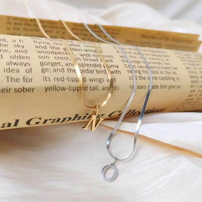 Classic Herringbone Link Chain Necklace