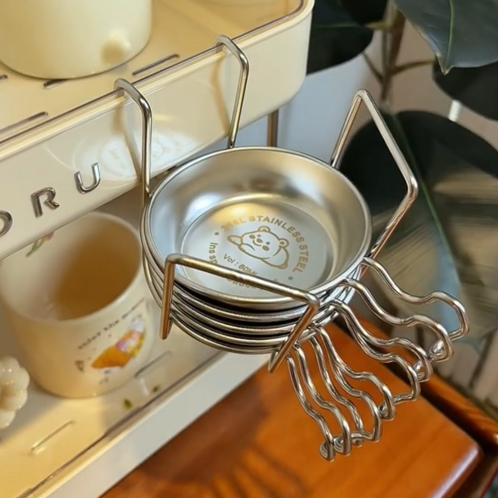 Small Silver Metal Dip Serving Bowl - Luxicro