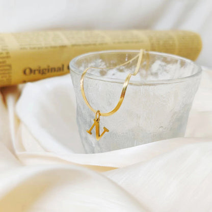 Classic Herringbone Link Chain Necklace