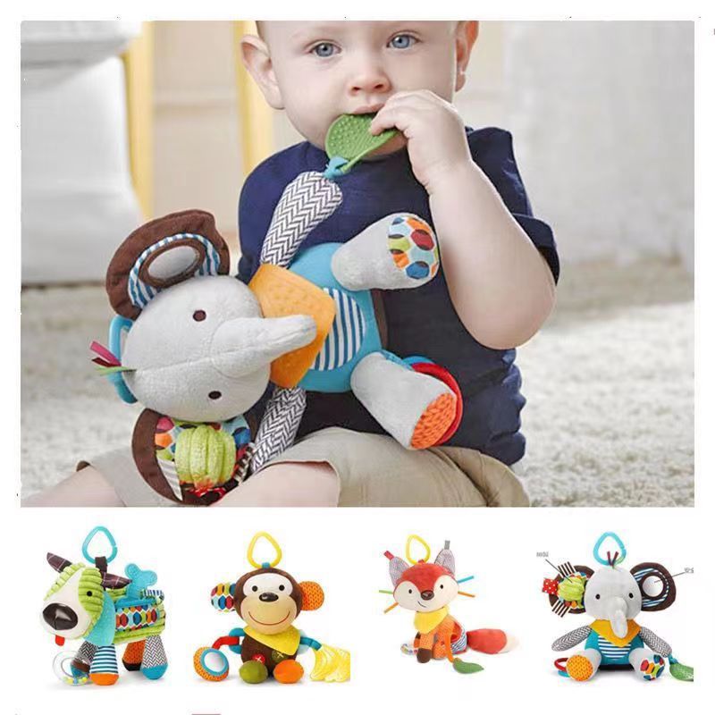 Cute Infant Rattle Teether Toy
