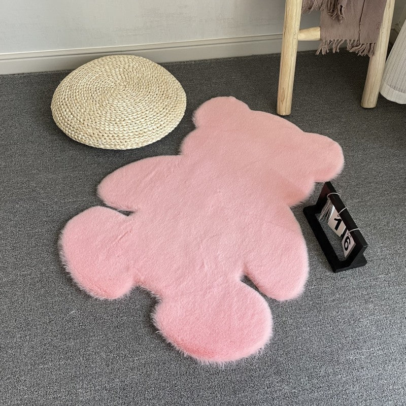 Cozy Teddy Bear Area Rug – Plush Floor Mat for Kids