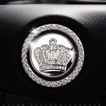 Sparkly Car Key Start Button Cover Ring