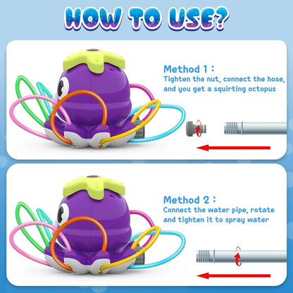 Colorful Childrens Yard Sprinkler Easy Setup