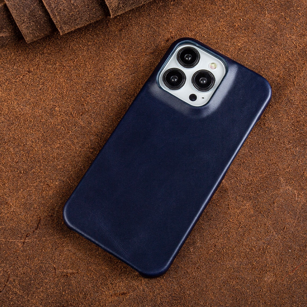 Premium Real Leather iPhone Phone Cover