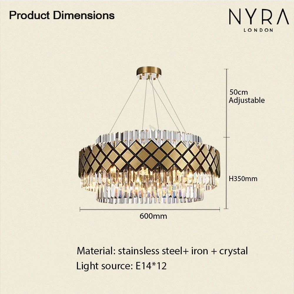 Elegant Glass Pendant Lamp in Sleek Chrome Finish