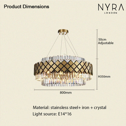 Elegant Glass Pendant Lamp in Sleek Chrome Finish