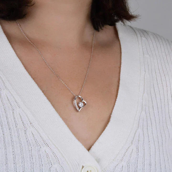 Beautiful Rose Wooden Box with 14k Gold Pendant Necklace