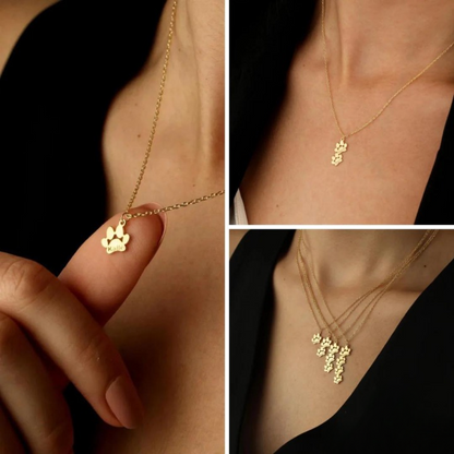 Customizable Cat Paw Pendant Necklace or Charm
