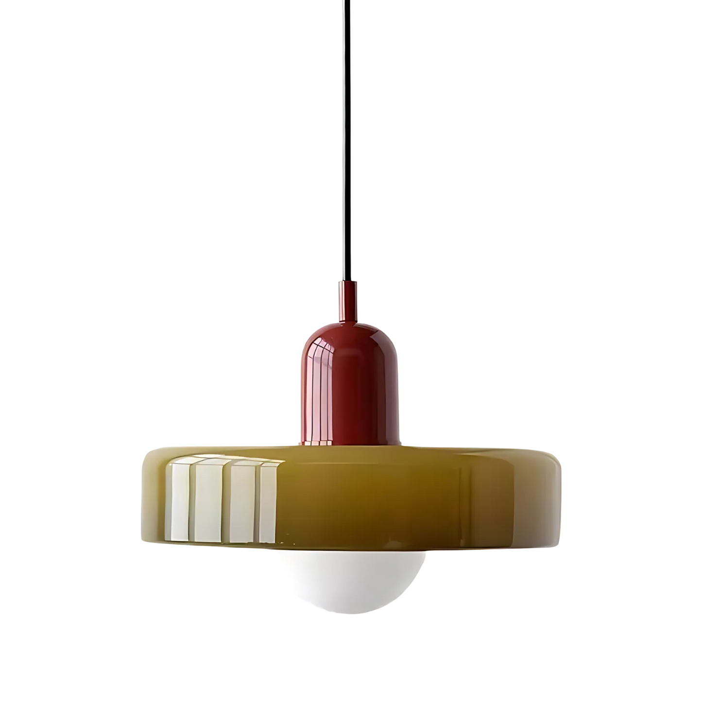 Sleek Hanging Glass Light Fixture