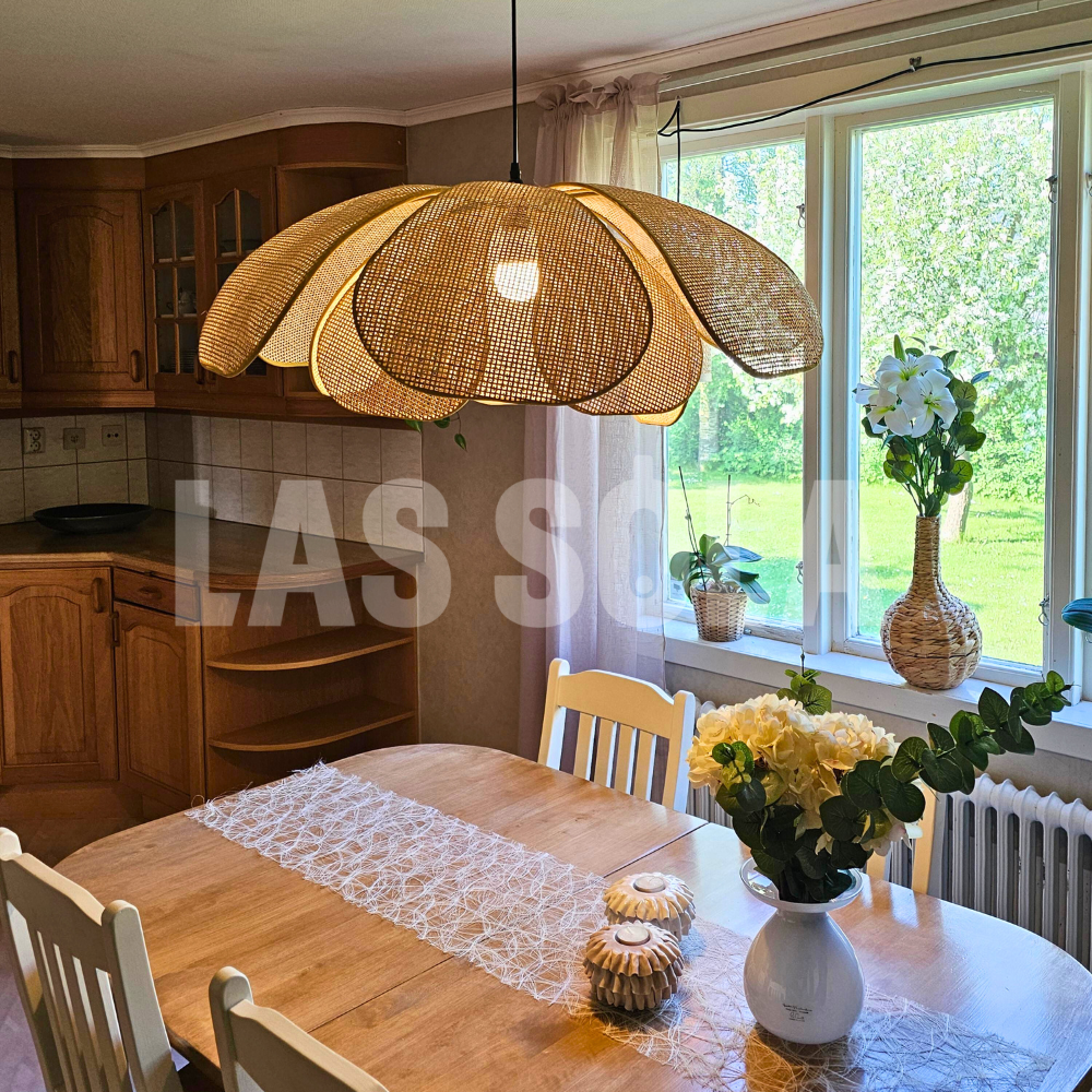Rustic Woven Hanging Light for Bedroom