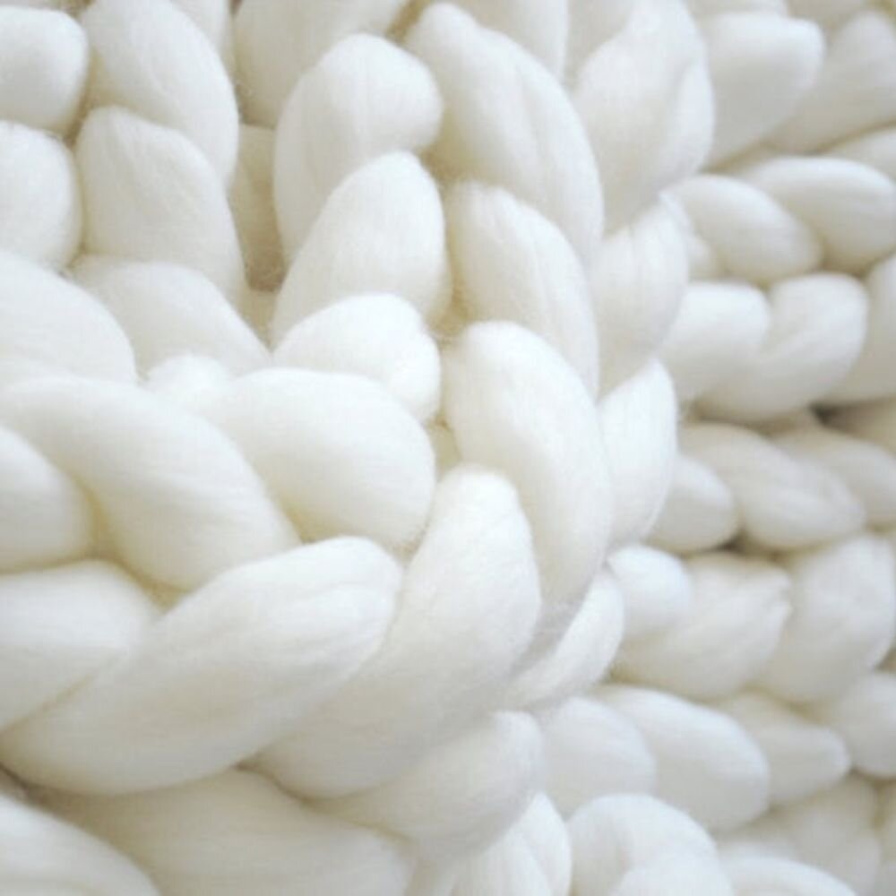 Soft Homemade Knitting Blanket Set