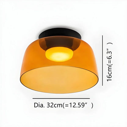 Colorful Glass Bedroom Ceiling Lamp