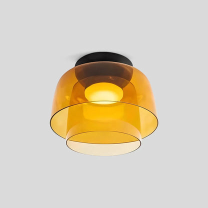 Colorful Glass Bedroom Ceiling Lamp