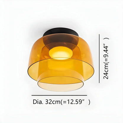 Colorful Glass Bedroom Ceiling Lamp